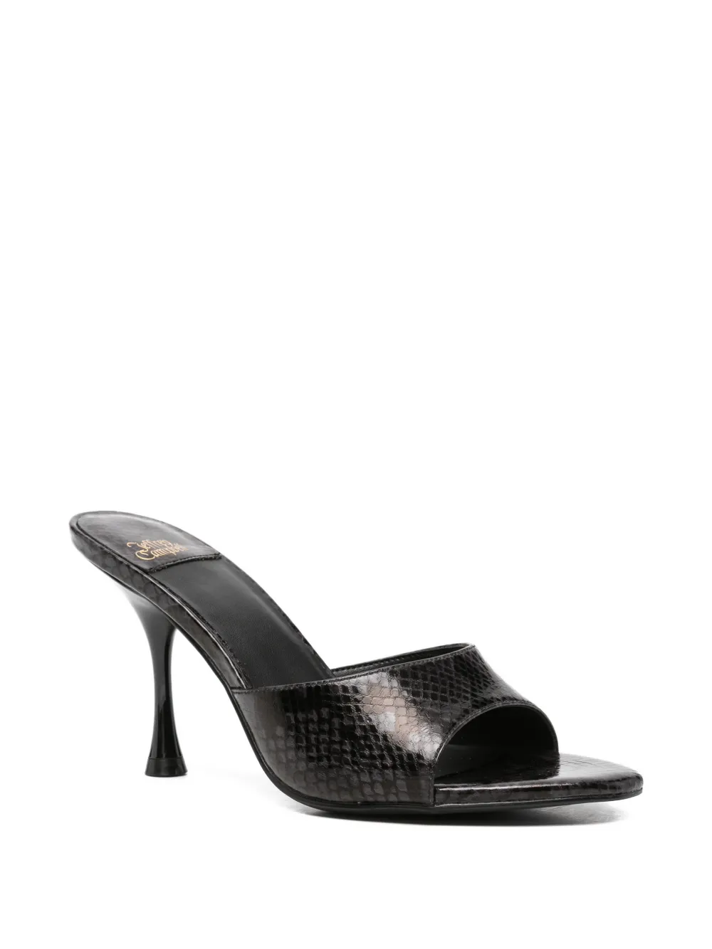 Jeffrey Campbell Agent snakeskin-effect sandals Zwart