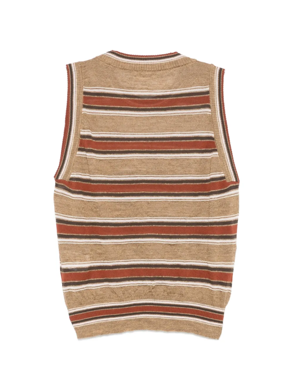 Roberto Collina Gestreepte tanktop Bruin