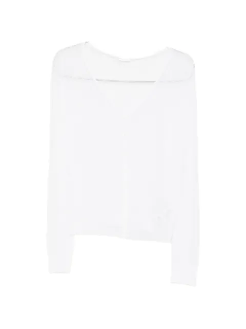 Roberto Collina V-neck open-knit sweater