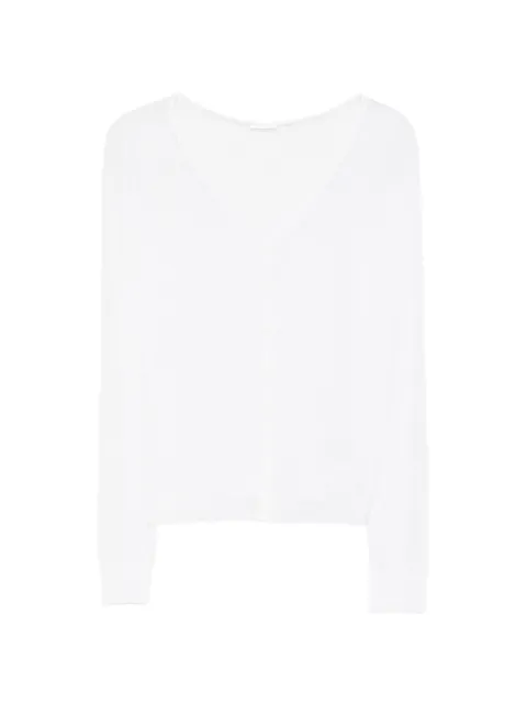 Roberto Collina V-neck open-knit sweater