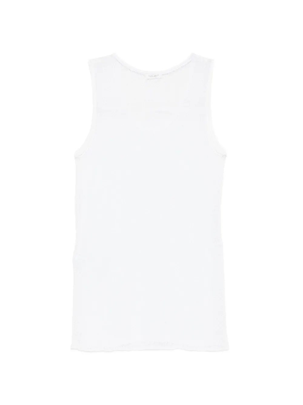 Roberto Collina Gebreide tanktop Wit