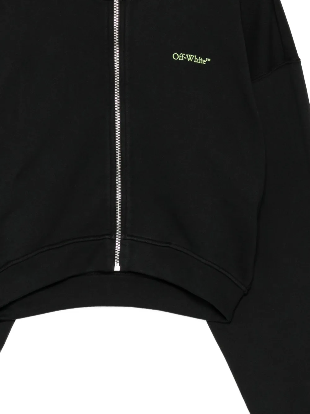 Off-White Arrow Leaves sweater met rits Zwart