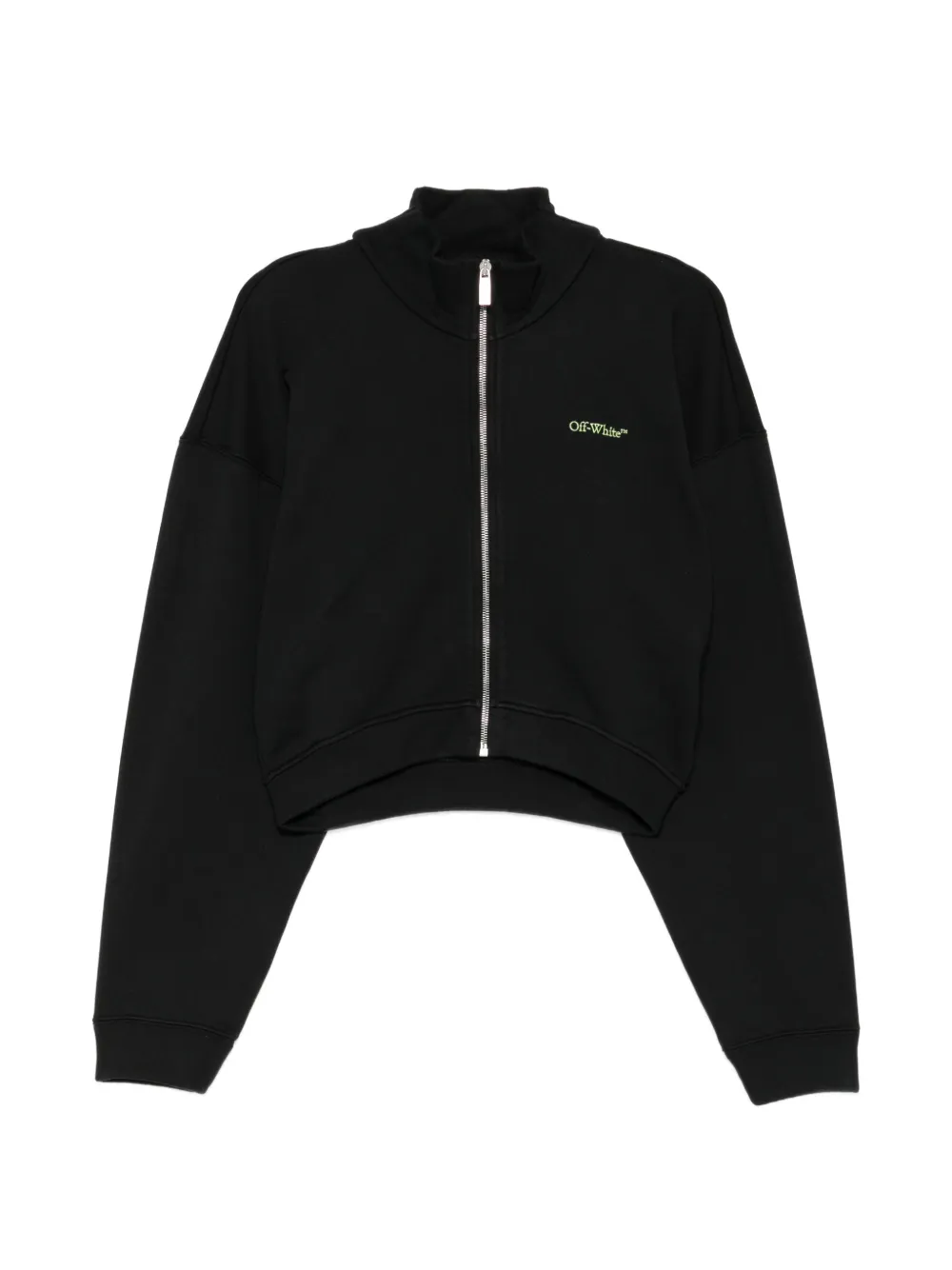 Off-White Arrow Leaves zip-up sweatshirt - Black