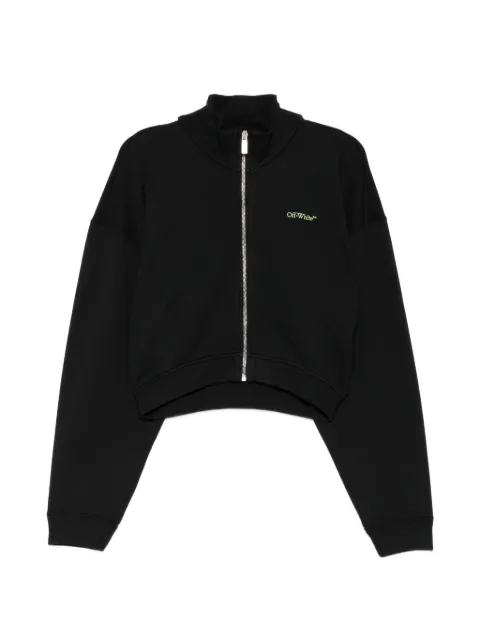 Off-White Arrow Leaves zip-up sweatshirt