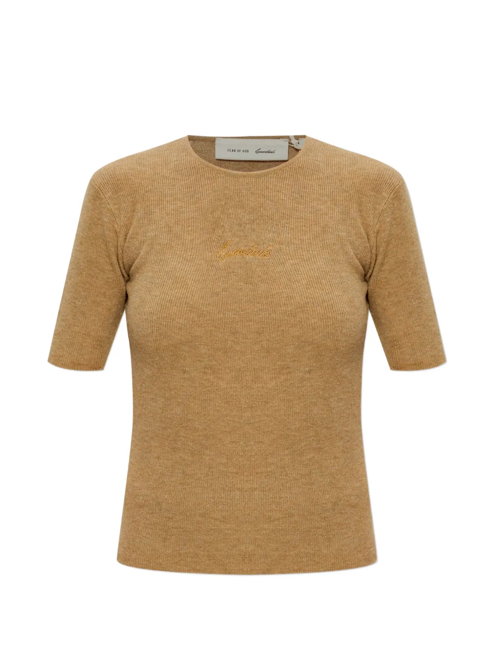 FEAR OF GOD ESSENTIALS Essentials ribbed T-shirt - Toni neutri