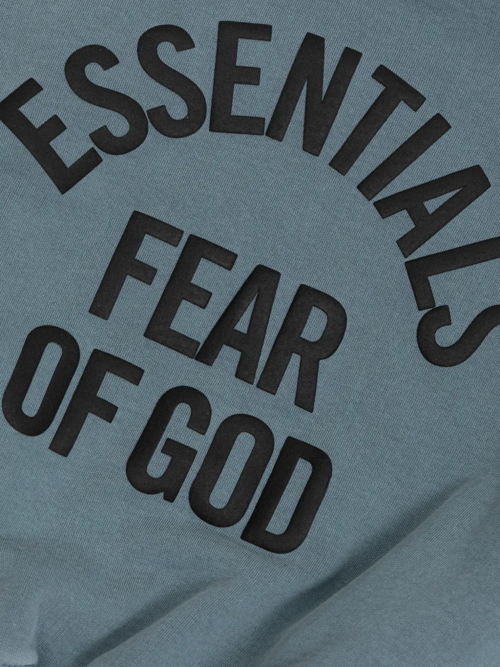 FEAR OF GOD ESSENTIALS KIDS Essentials trui met logo-print Blauw