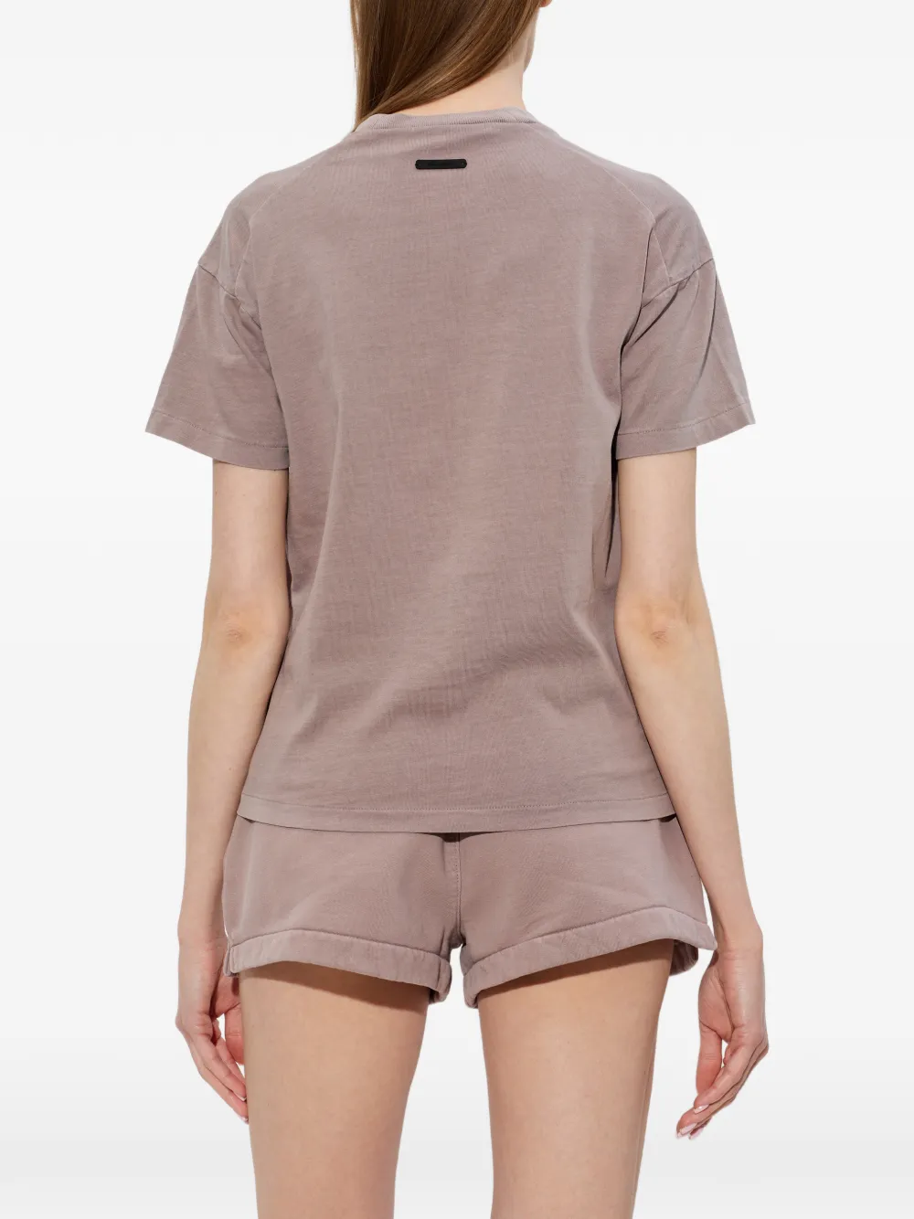 FEAR OF GOD ESSENTIALS T-shirt met logoprint Paars