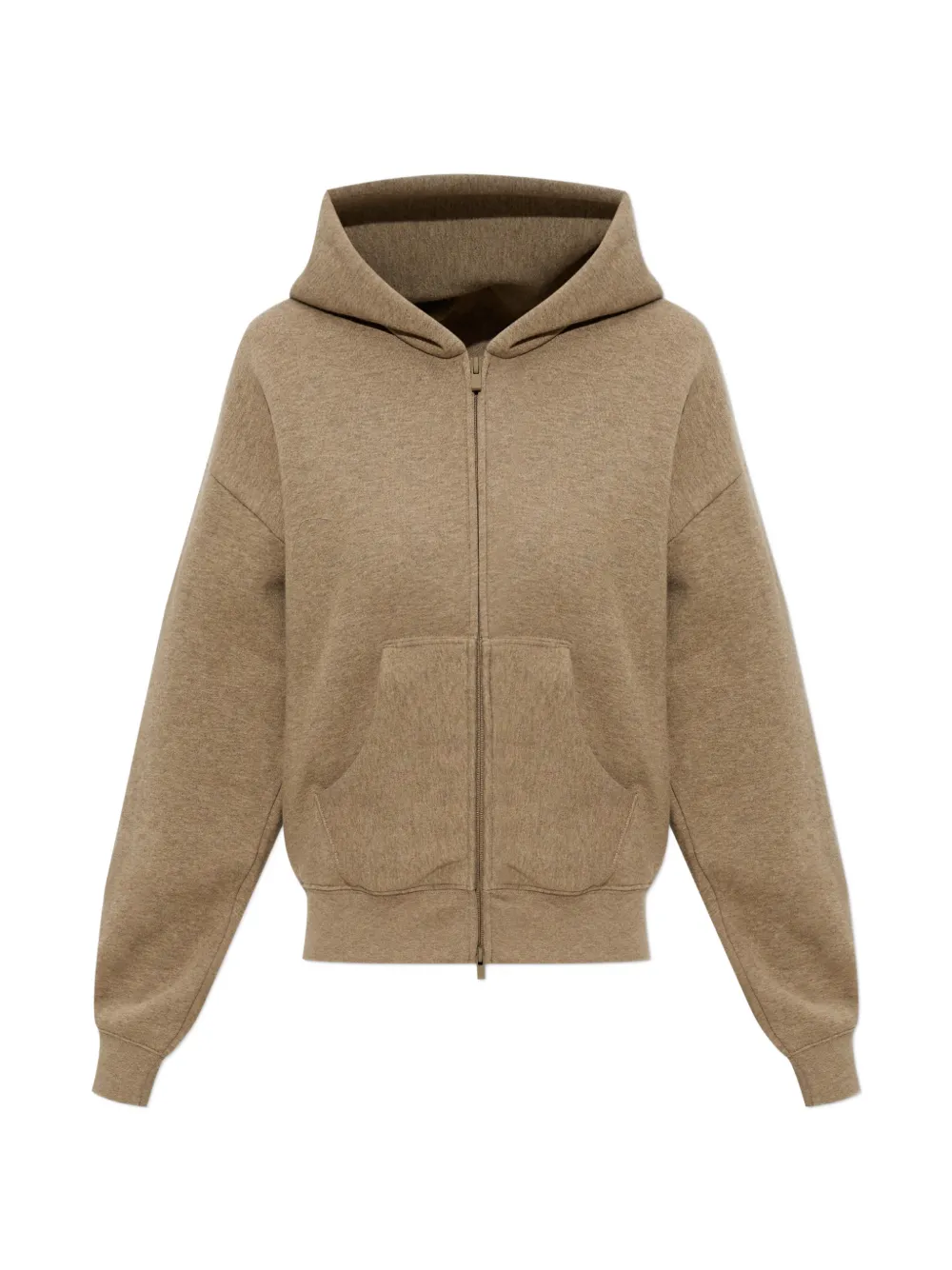FEAR OF GOD ESSENTIALS logo-print zip-fastening hoodie - Toni neutri