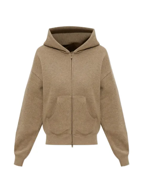 FEAR OF GOD ESSENTIALS logo-print zip-fastening hoodie