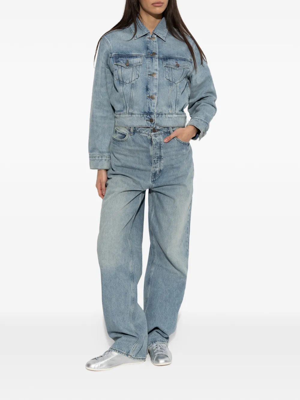 FEAR OF GOD ESSENTIALS jeans met vervaagd effect Blauw