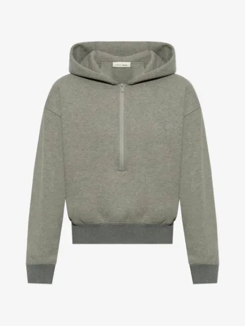 FEAR OF GOD ESSENTIALS logo-patch hoodie