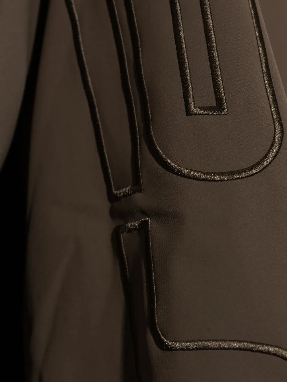 FEAR OF GOD ESSENTIALS sweater met geborduurd logo en halve rits Bruin