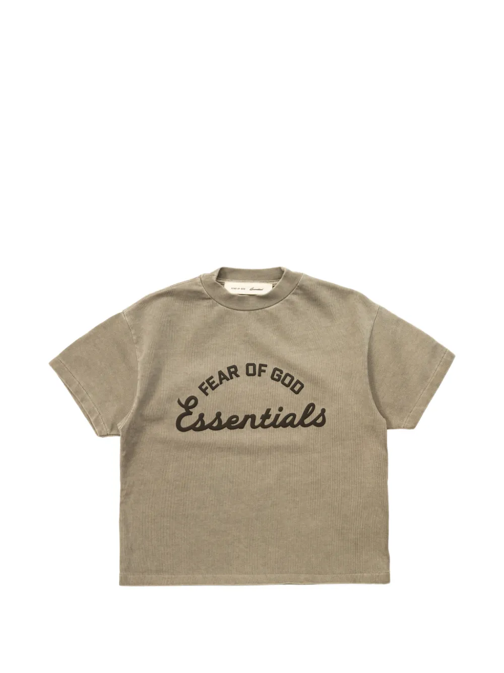 FEAR OF GOD ESSENTIALS KIDS Essentials logo-print t-shirt - Nude