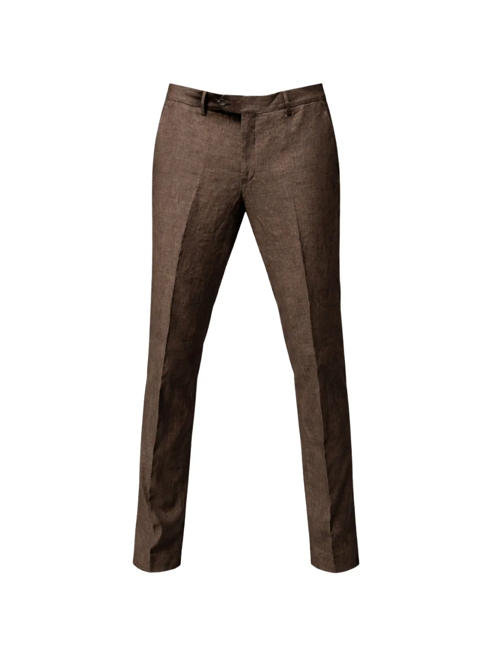 FRANZESE COLLECTION Stefano De Martino flat-front trousers - Marrone