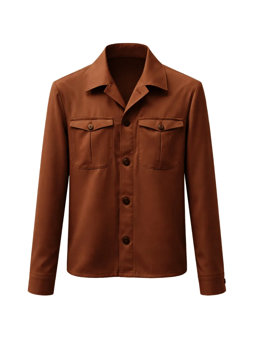 FRANZESE COLLECTION Stefano De Martino bellows-pocket shirt jacket - Marrone