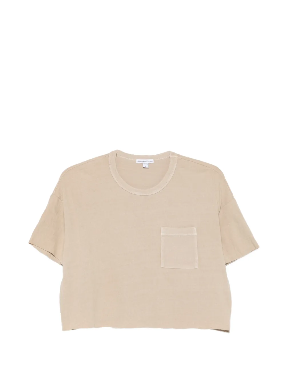 James Perse pocket cropped T-shirt - Toni neutri