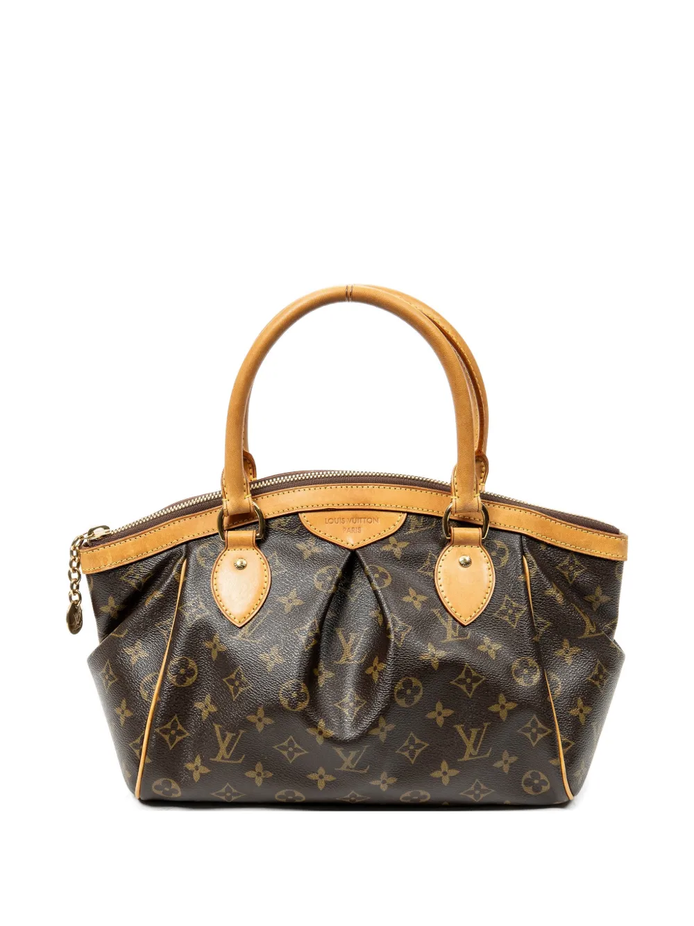 Louis Vuitton Pre-Owned 2012 Tivoli PM Monogram pleated tote bag - Brown