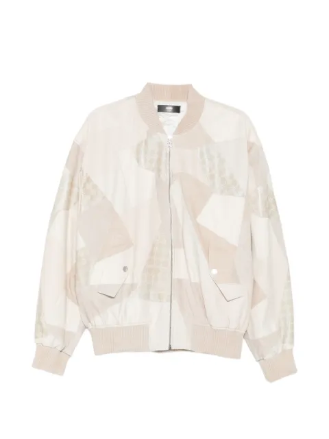 AMIRI chaqueta bómber con diseño patchwork