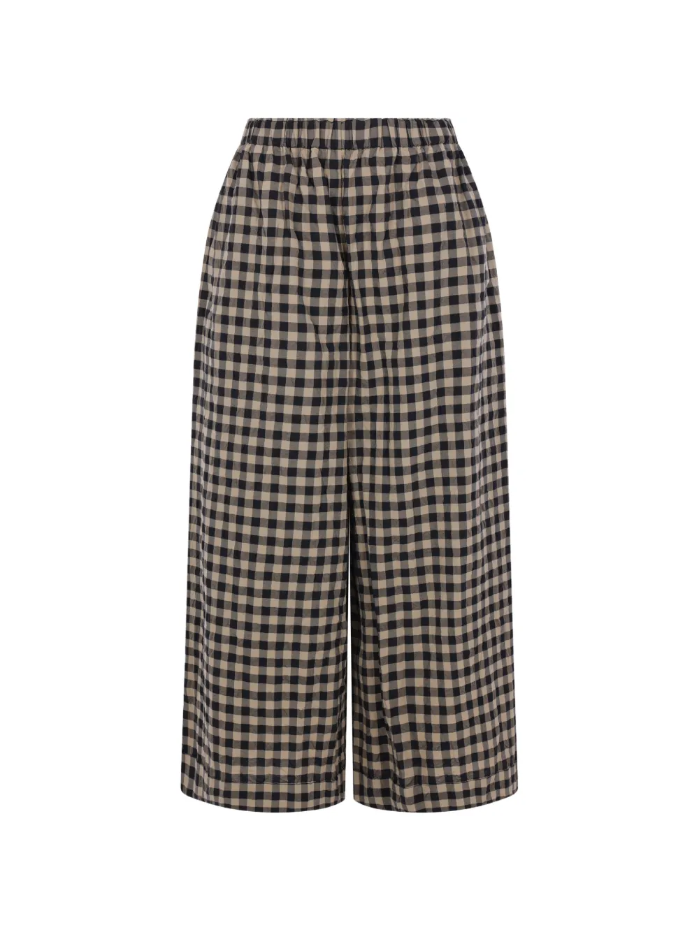 Daniela Gregis gingham-check elasticated-waist trousers - Nero