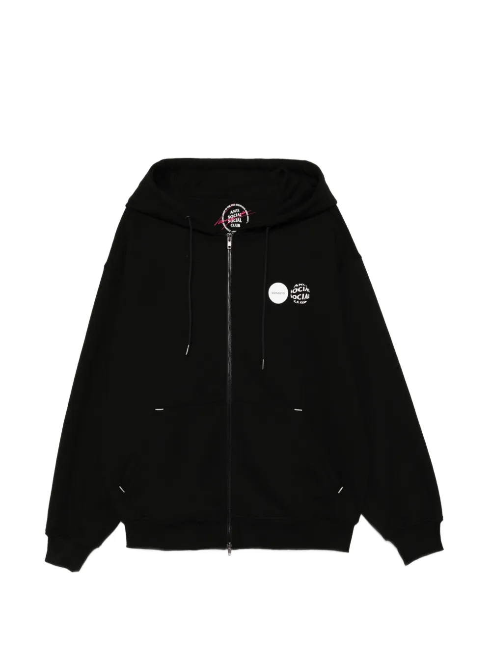 SONGZIO x ASSC zipped hoodie - Black