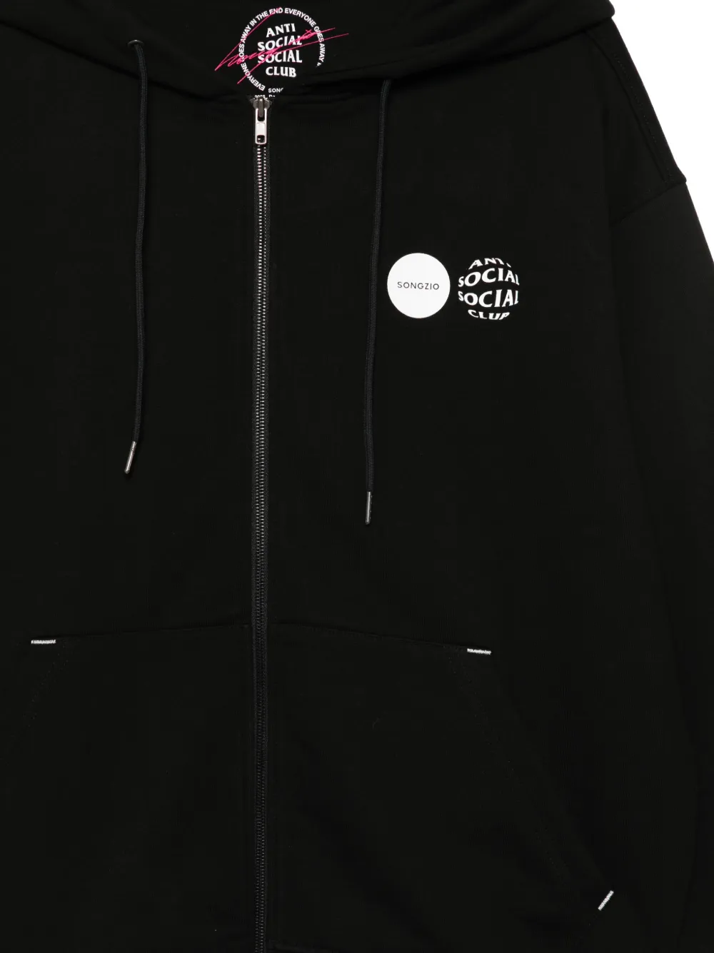 SONGZIO x ASSC hoodie met rits Zwart