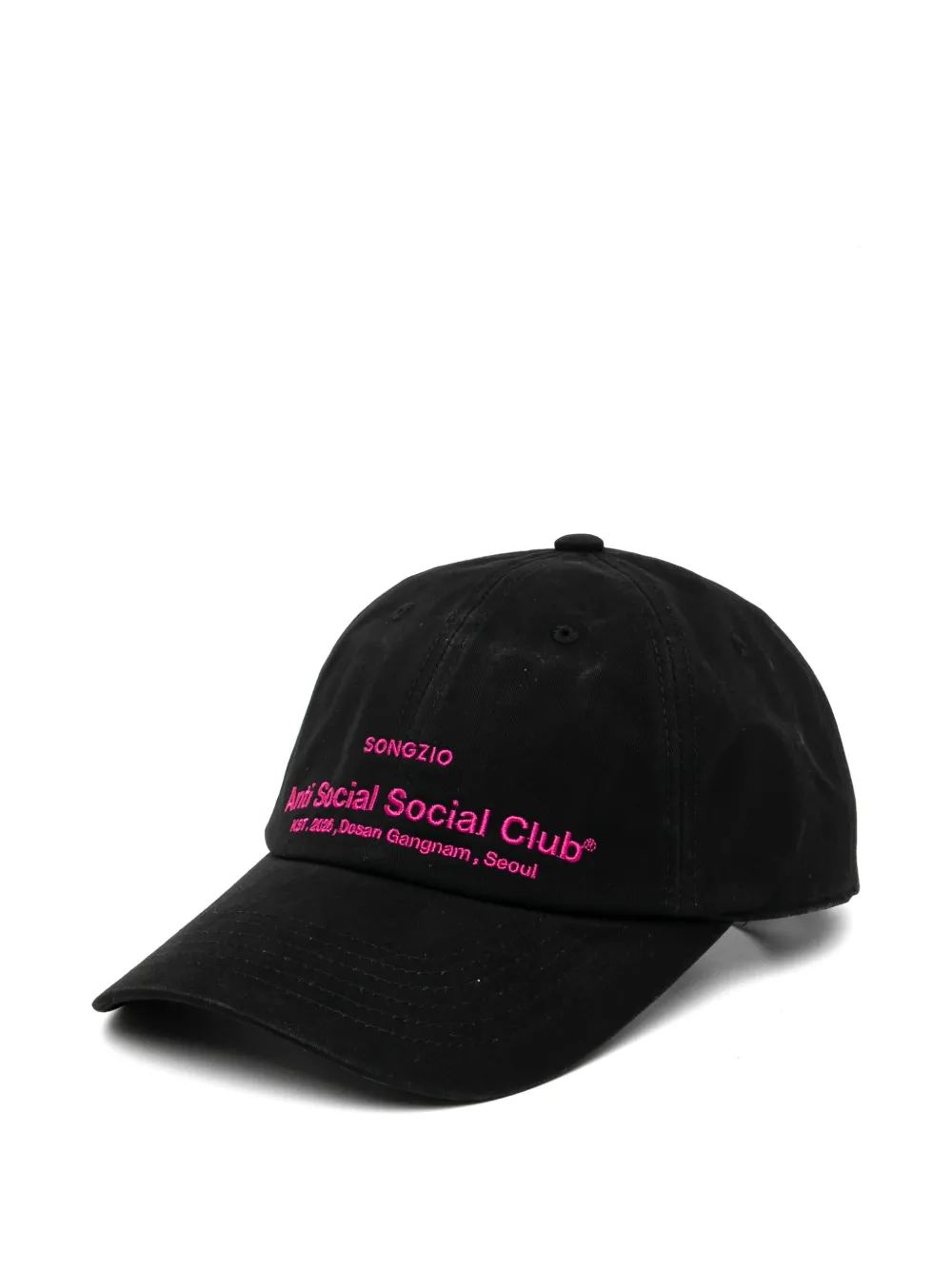 SONGZIO x ASSC embroidered cotton baseball cap - Nero