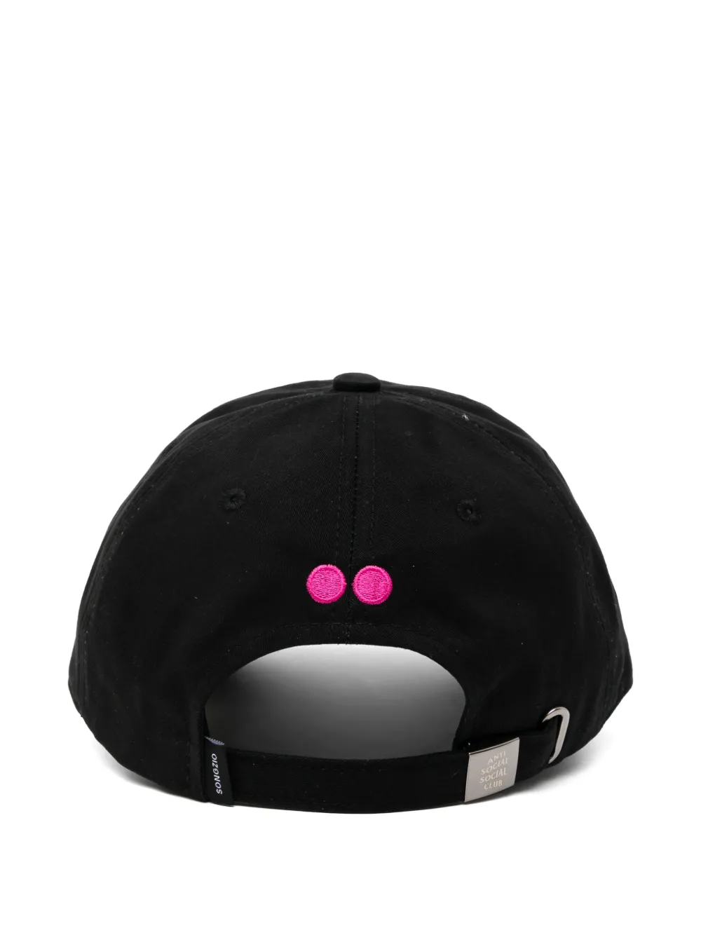 SONGZIO x ASSC katoenen honkbalpet met geborduurd logo Zwart