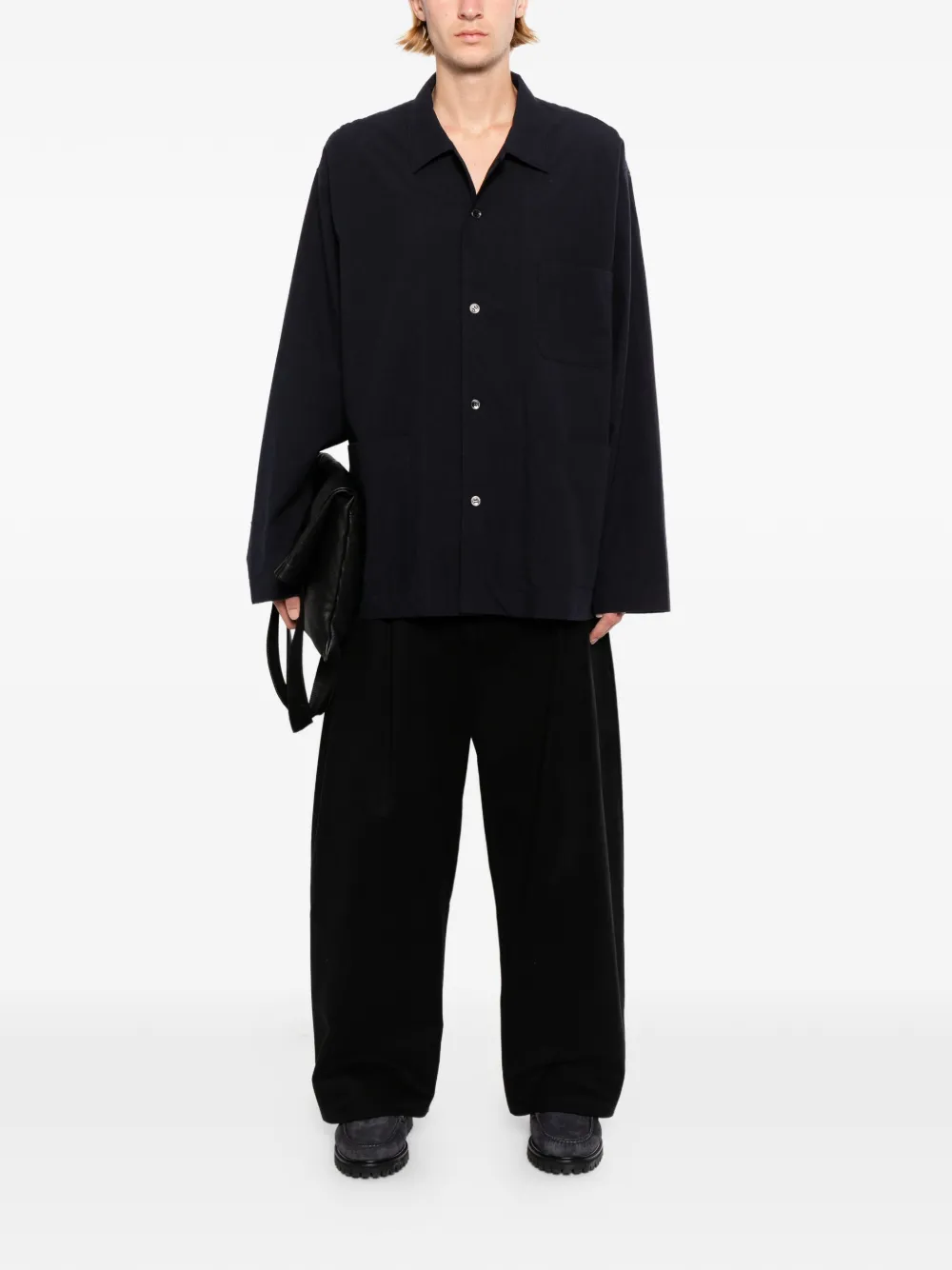  Studio Nicholson Sobrecamisa Estilo Worker - Azul 