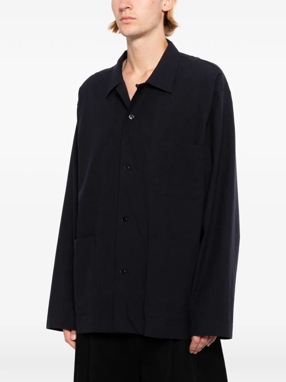  Studio Nicholson Sobrecamisa Estilo Worker - Azul 