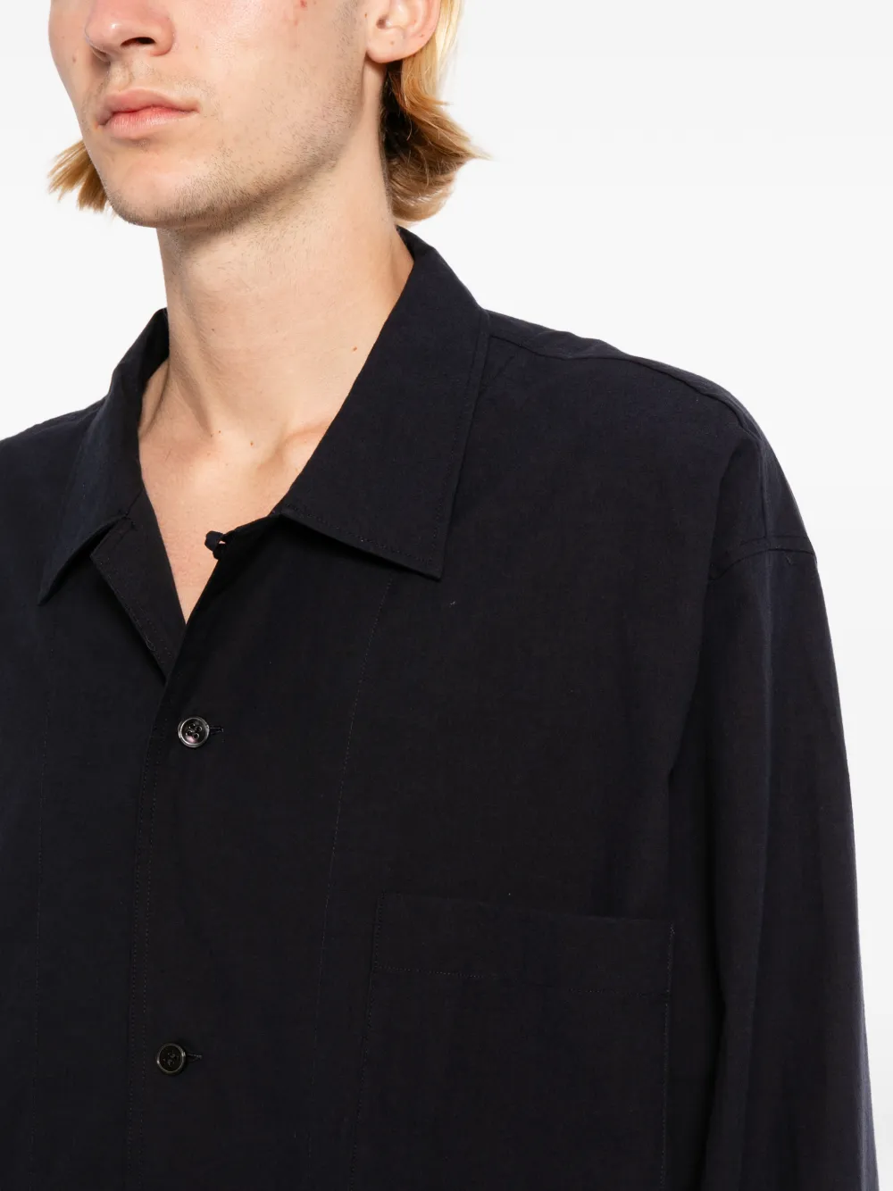 Studio Nicholson Shirtjack Blauw