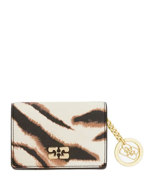 GANNI Bou zebra-print wallet