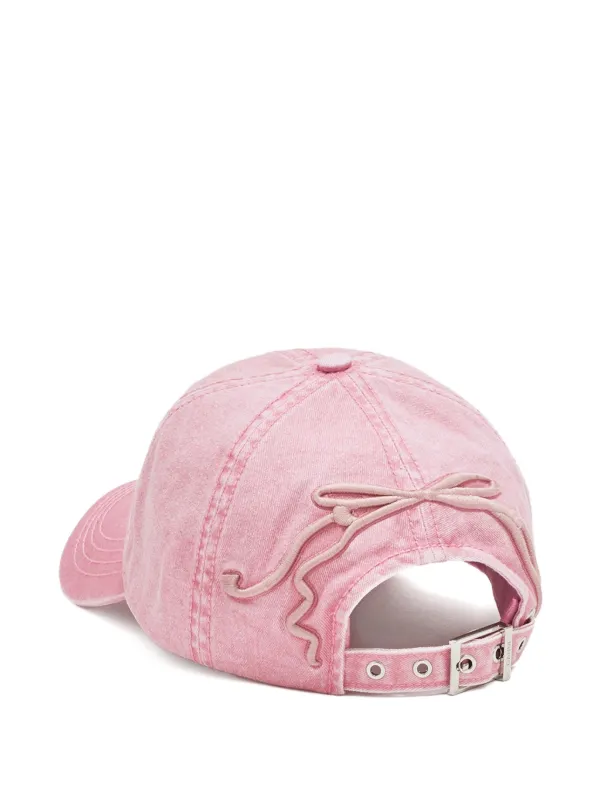 GANNI Cap In Cotton | Pink | FARFETCH