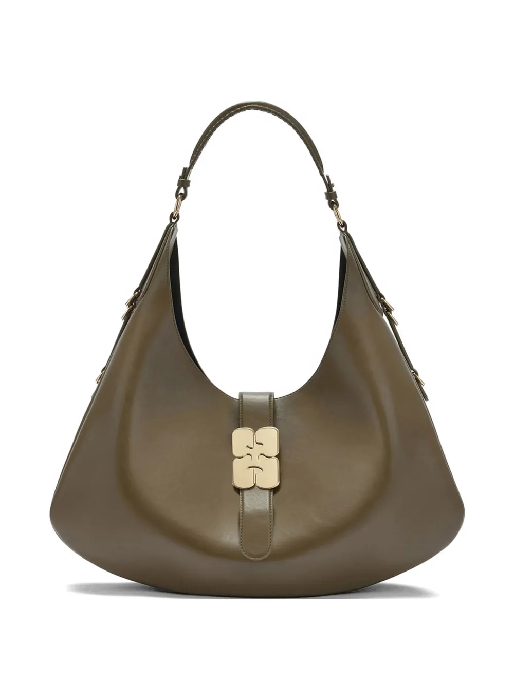 GANNI large Kat shoulder bag - Verde