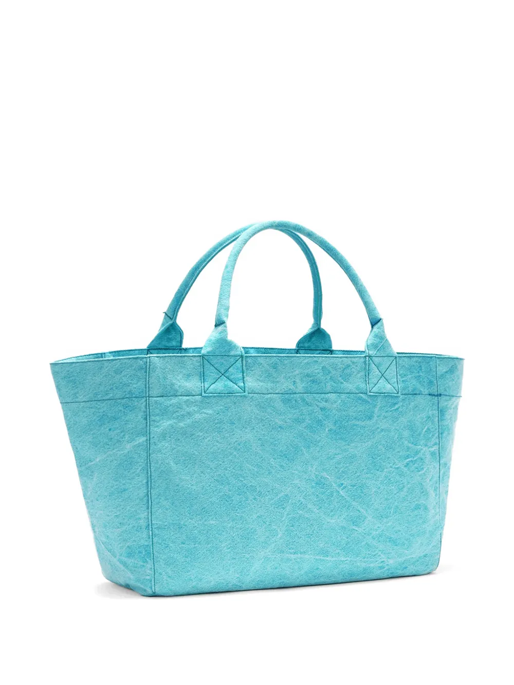 GANNI Shopper met print Blauw
