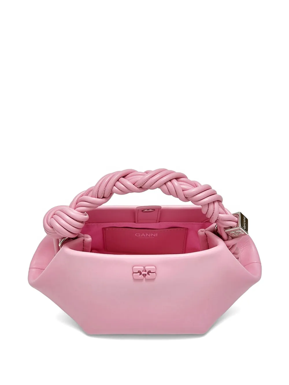 GANNI Mini Bou Tote Bag in Pink, view 3