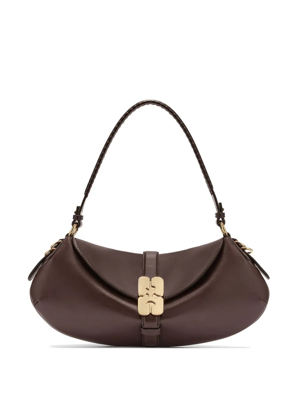 GANNI B-Kat shoulder bag - Brown