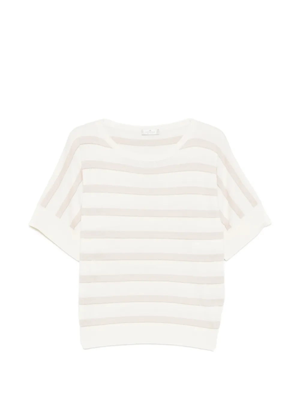 PANICALE striped T-shirt - Toni neutri