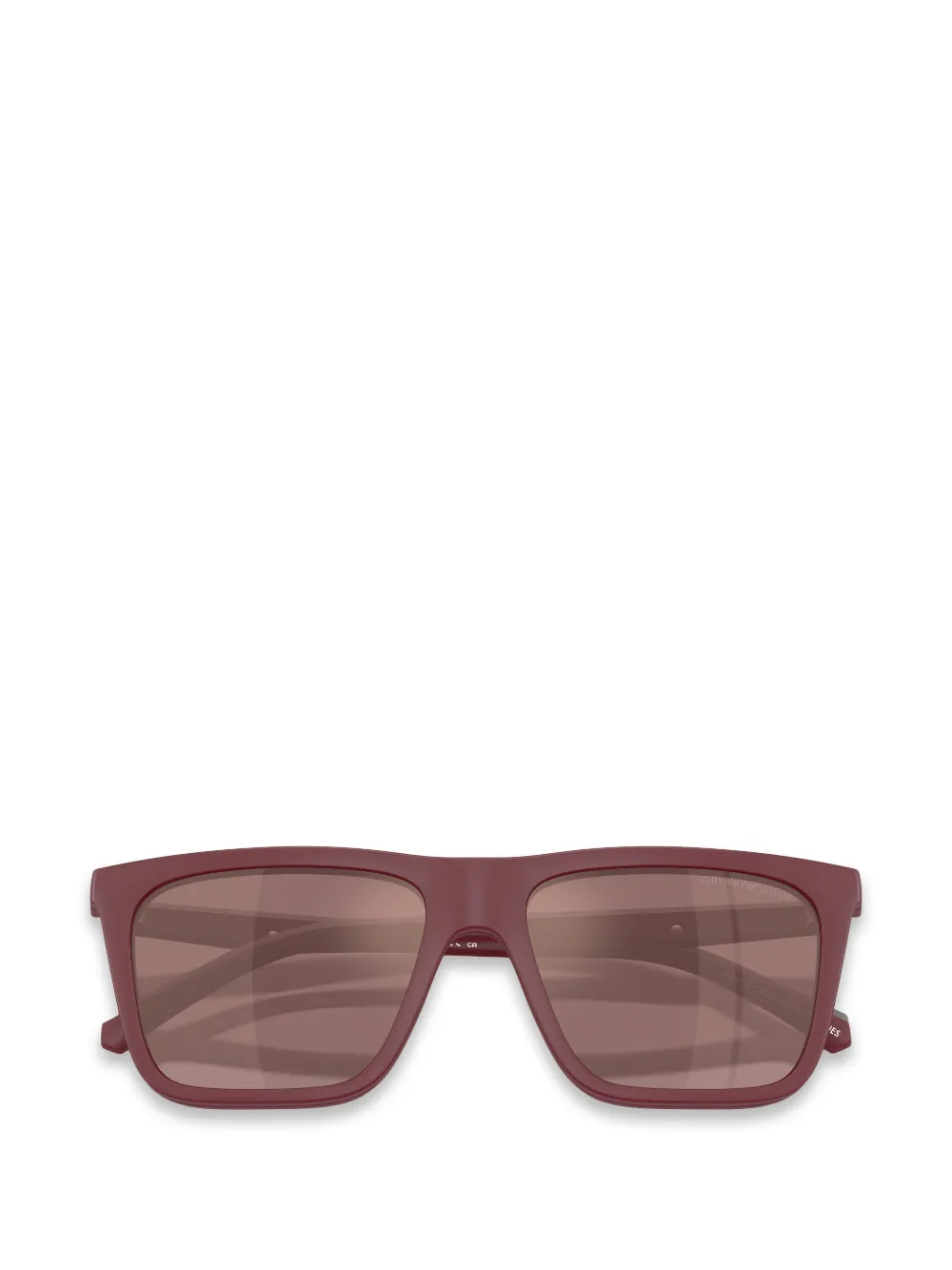 Emporio Armani Zonnebril met vierkant montuur Rood