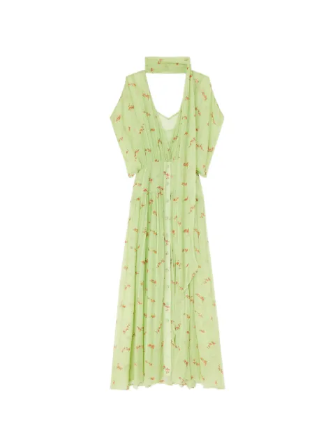 GANNI vestido con estampado floral