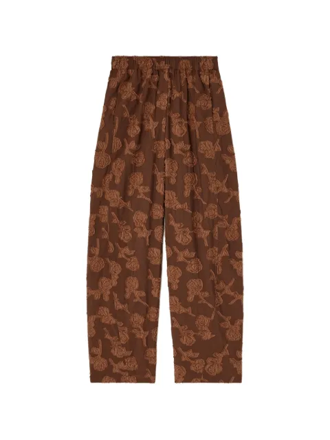 GANNI pantalones con motivo floral