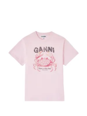 GANNI Pink Poodle T-shirt | Pink | FARFETCH