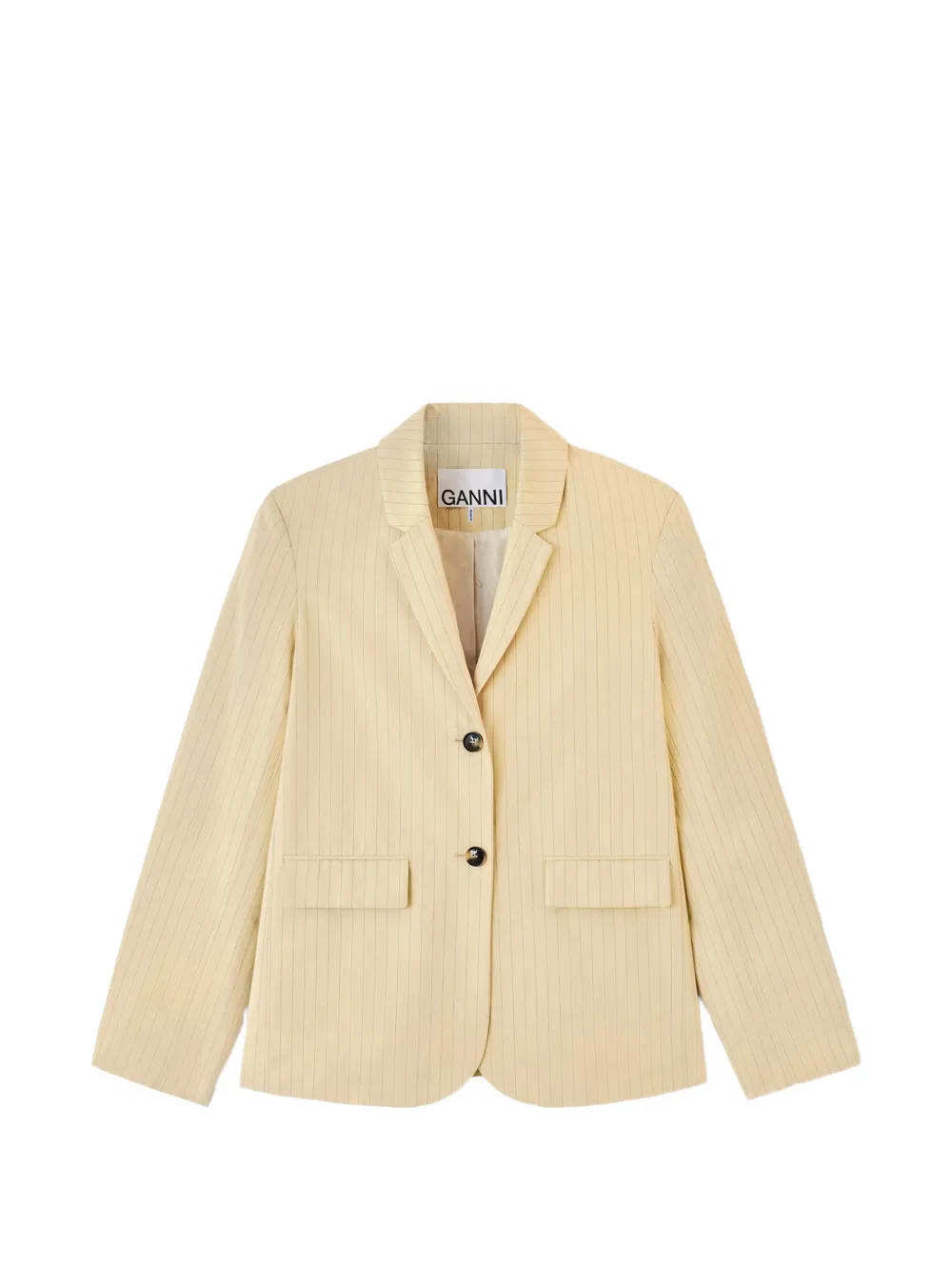 GANNI Blazer gessato - Toni neutri