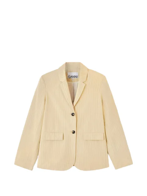 GANNI pinstriped blazer