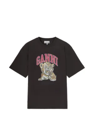 GANNI ベアコミックプリント Tシャツ | ブラック | FARFETCH JP