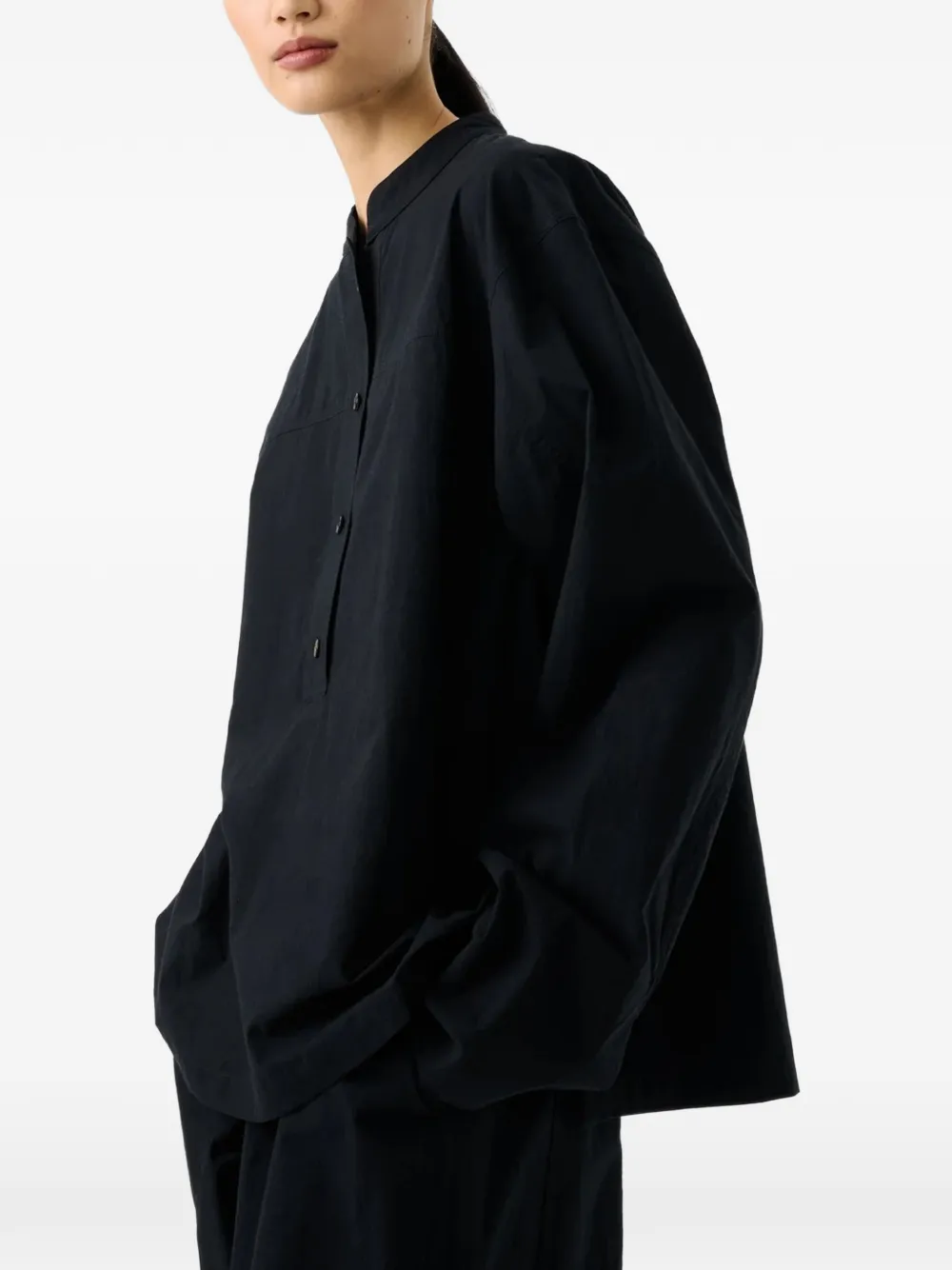 Studio Nicholson Vega blouse Zwart