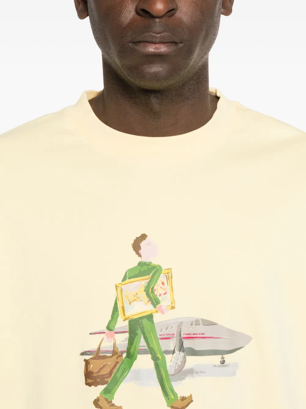 Drôle De Monsieur L'Homme Au Tableau T-shirt Geel