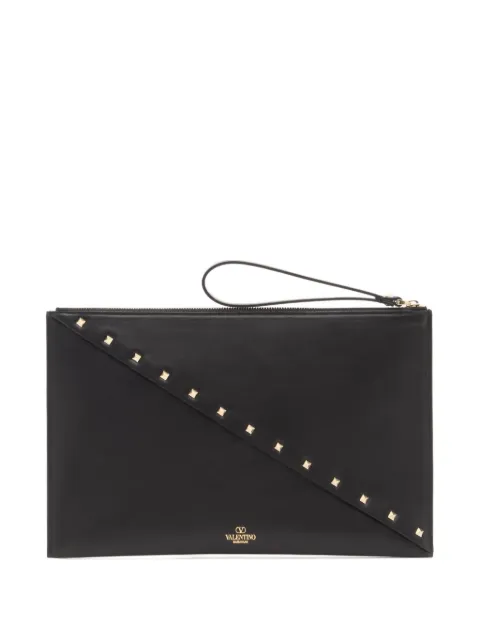 Valentino Garavani Rockstud Wispy calfskin pouch