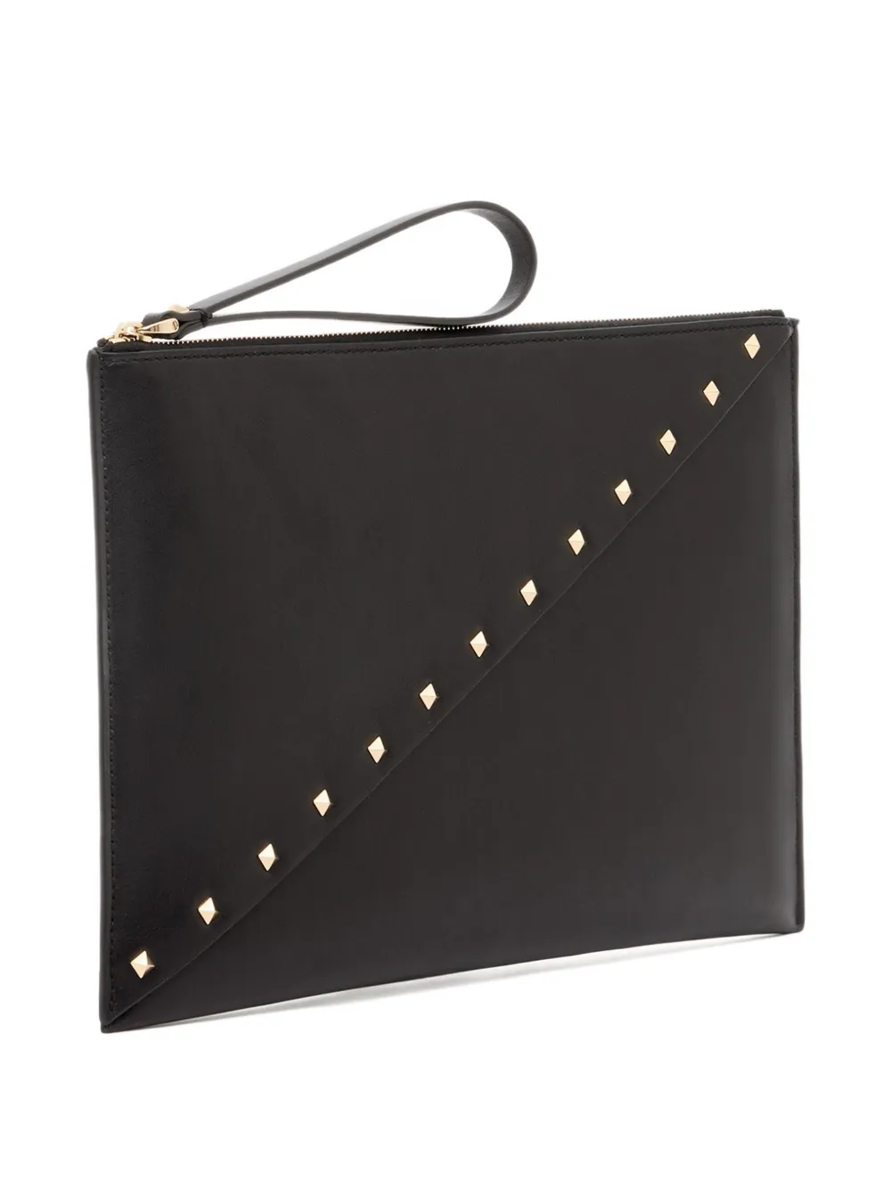 Valentino Garavani Rockstud Wispy kalfsleren buidel Zwart