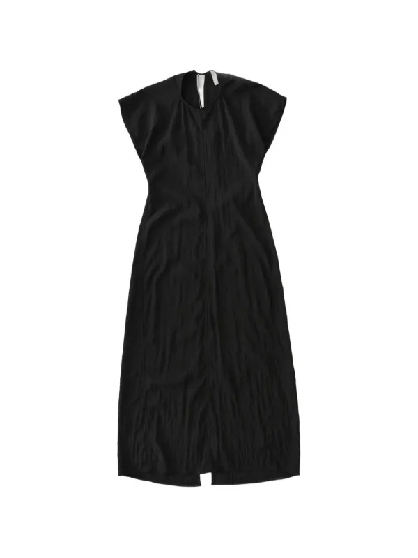 Studio Nicholson Surat Crew-neck Maxi Dress in Black