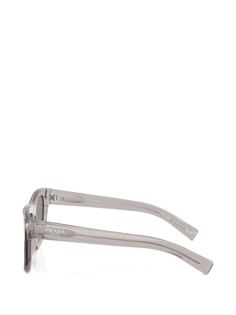 Prada Eyewear Zonnebril met rechthoekig montuur Grijs